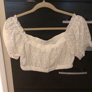 NWOT Lace Crop Top